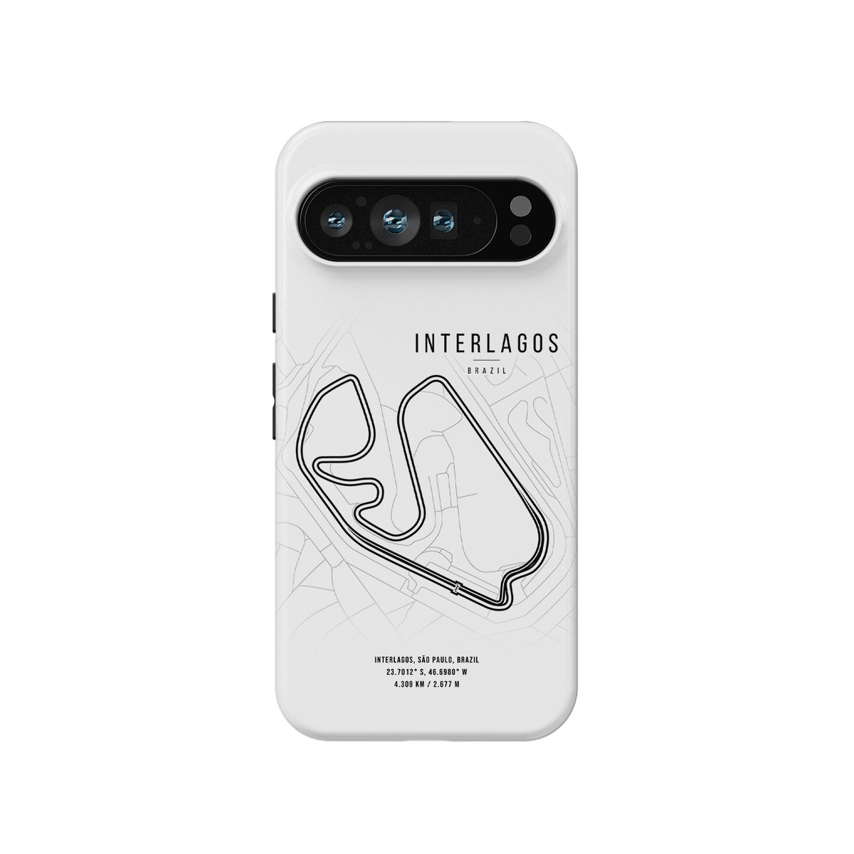 Interlagos F1 Track Map Tough Case – For Google Pixel