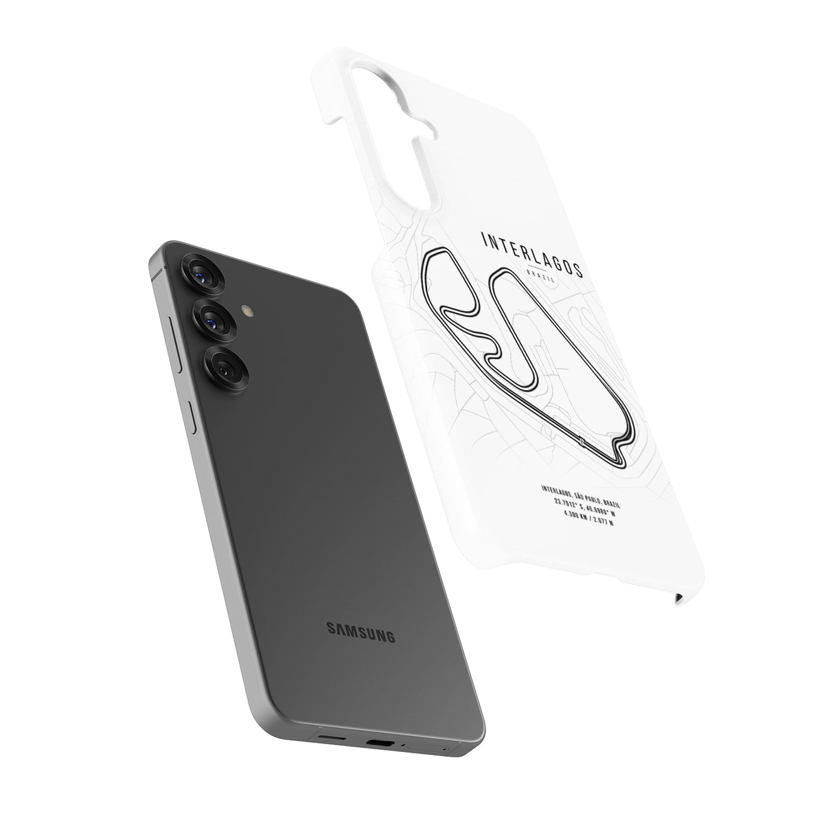 Interlagos F1 Track Map Grand Prix - Samsung Phone Case