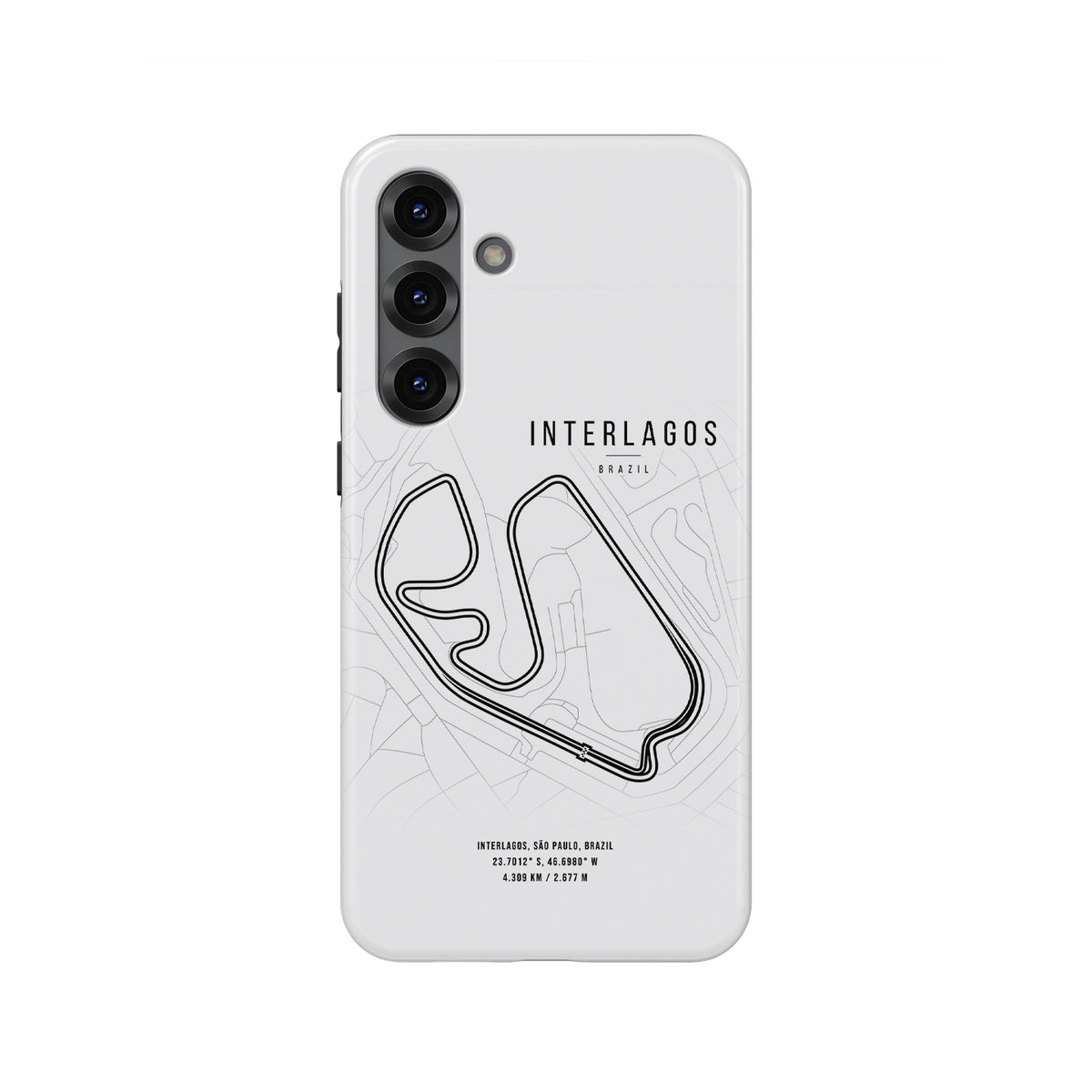 Interlagos F1 Track Map Grand Prix - Samsung Phone Case