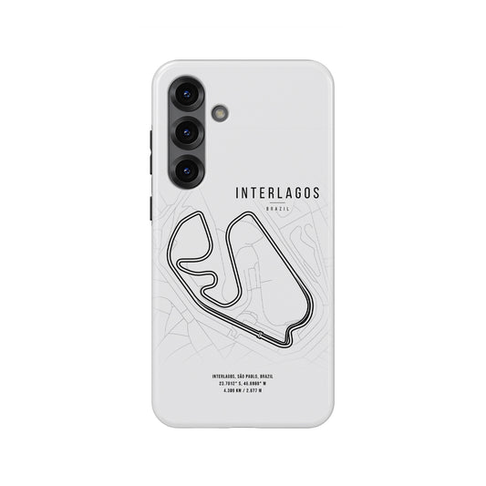 Interlagos F1 Track Map Grand Prix - Samsung Phone Case