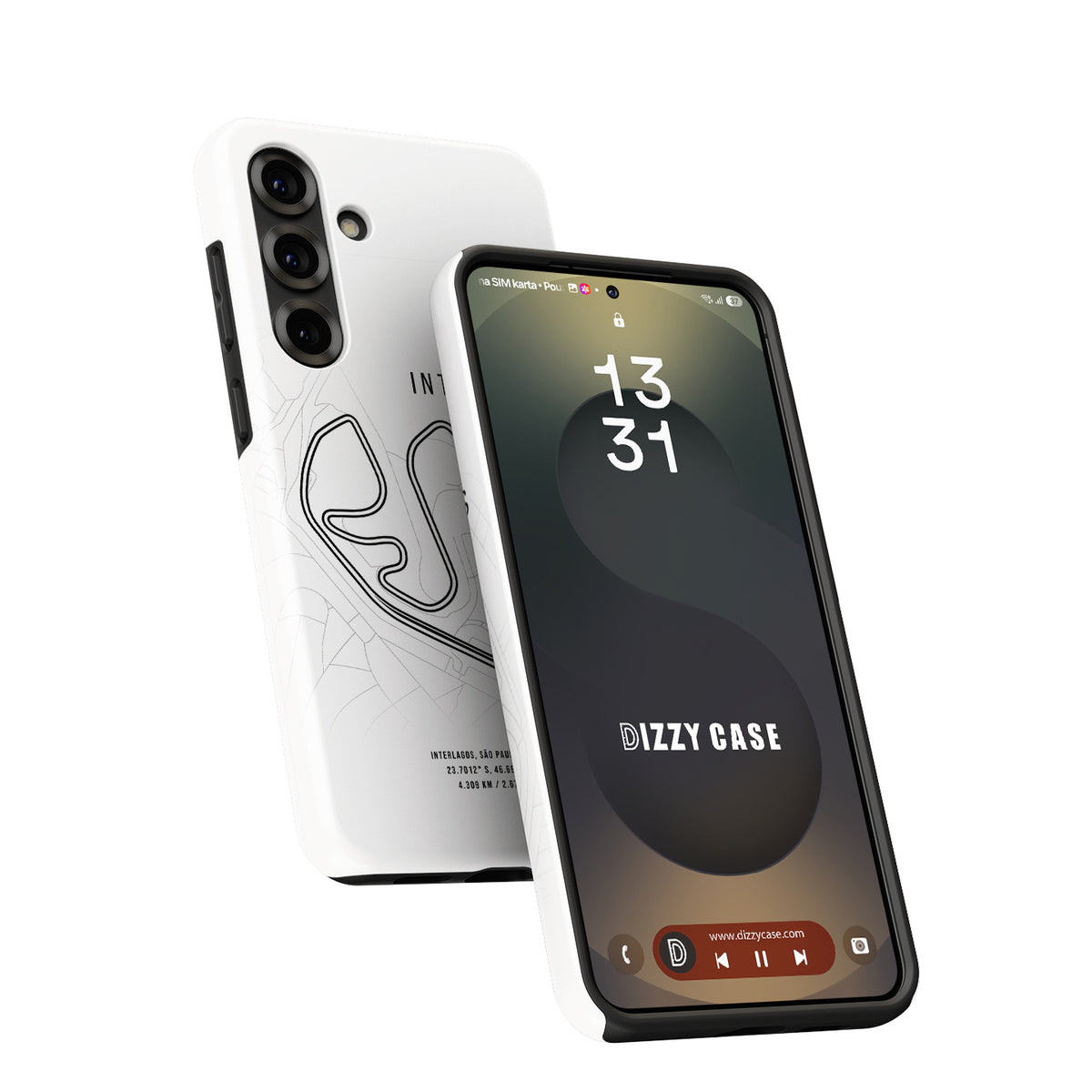 Interlagos F1 Track Map Grand Prix - Samsung Phone Case