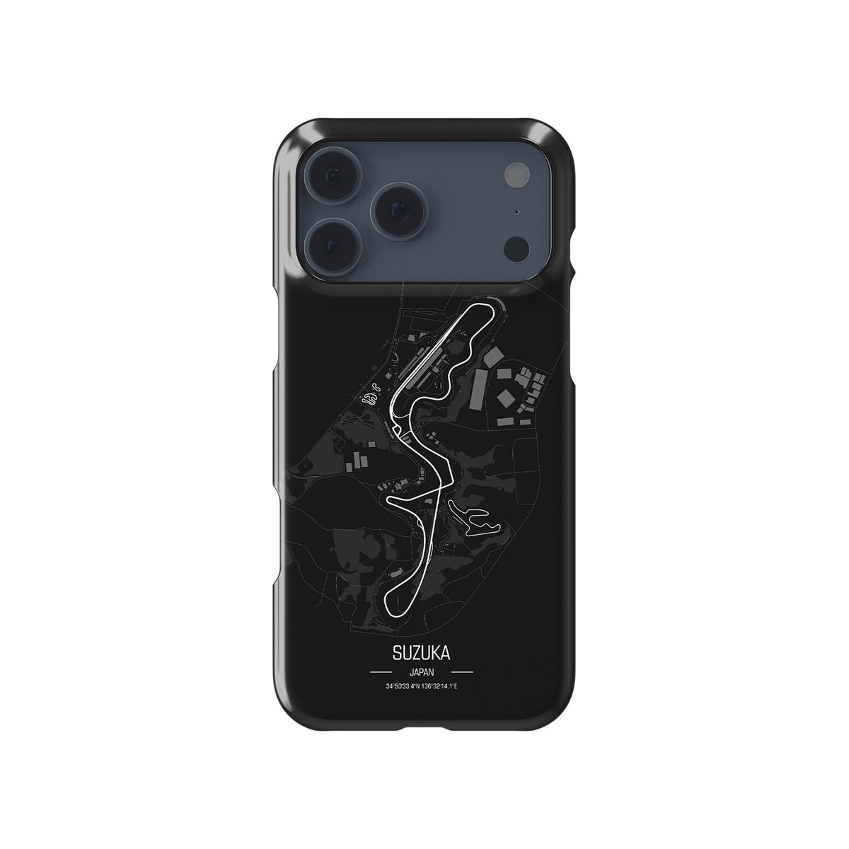 Japanese Grand Prix – Suzuka Track Map Design Formula 1 racing iPhone case view 1