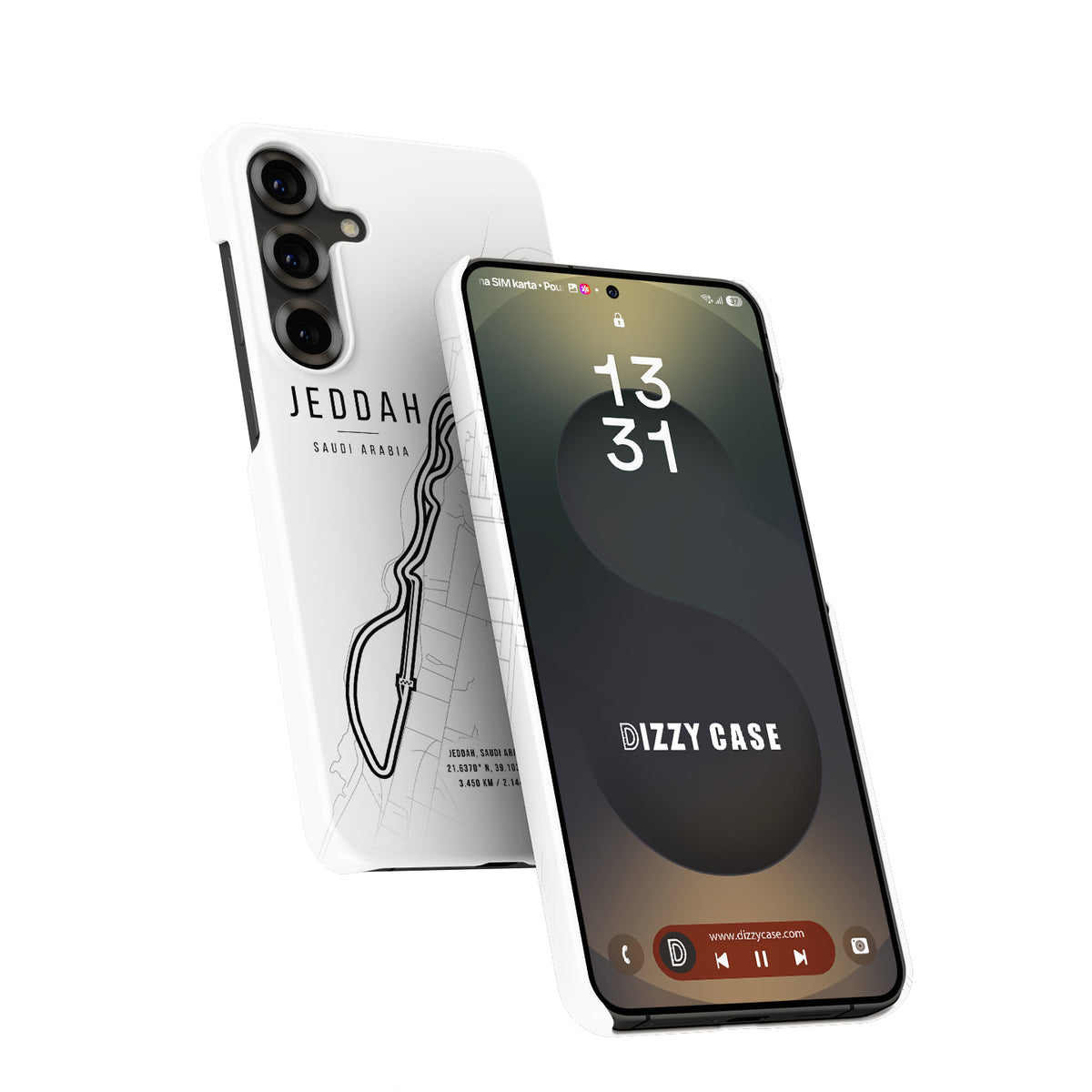 Jeddah F1 Track Map Grand Prix - Samsung Phone Case
