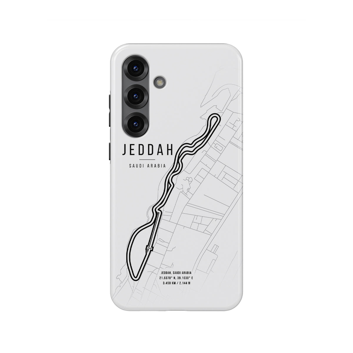 Jeddah F1 Track Map Grand Prix - Samsung Phone Case