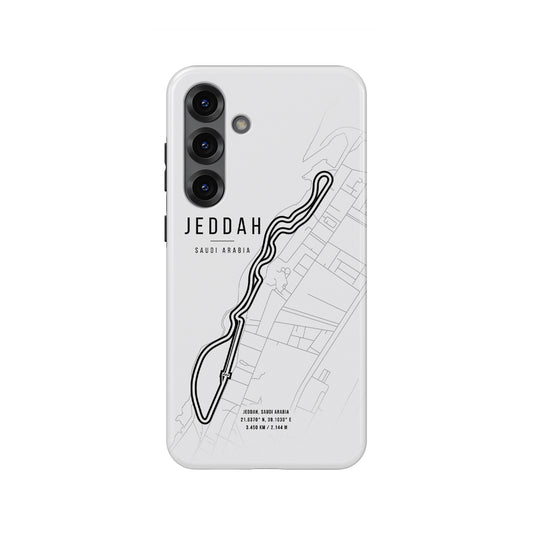 Jeddah F1 Track Map Grand Prix - Samsung Phone Case