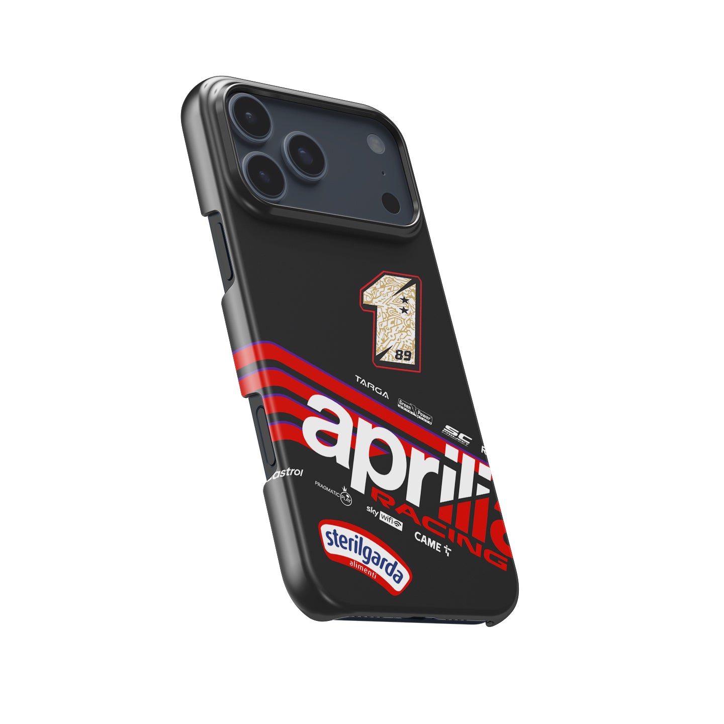 Jorge Martín MotoGP 2025 Aprilia Phone Case – Bold #1 Livery Design for iPhone