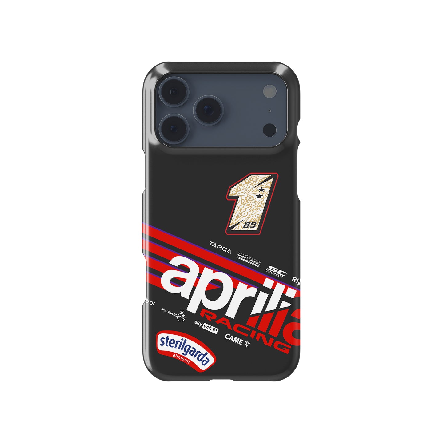 Jorge Martín MotoGP 2025 Aprilia Phone Case – Bold #1 Livery Design for iPhone