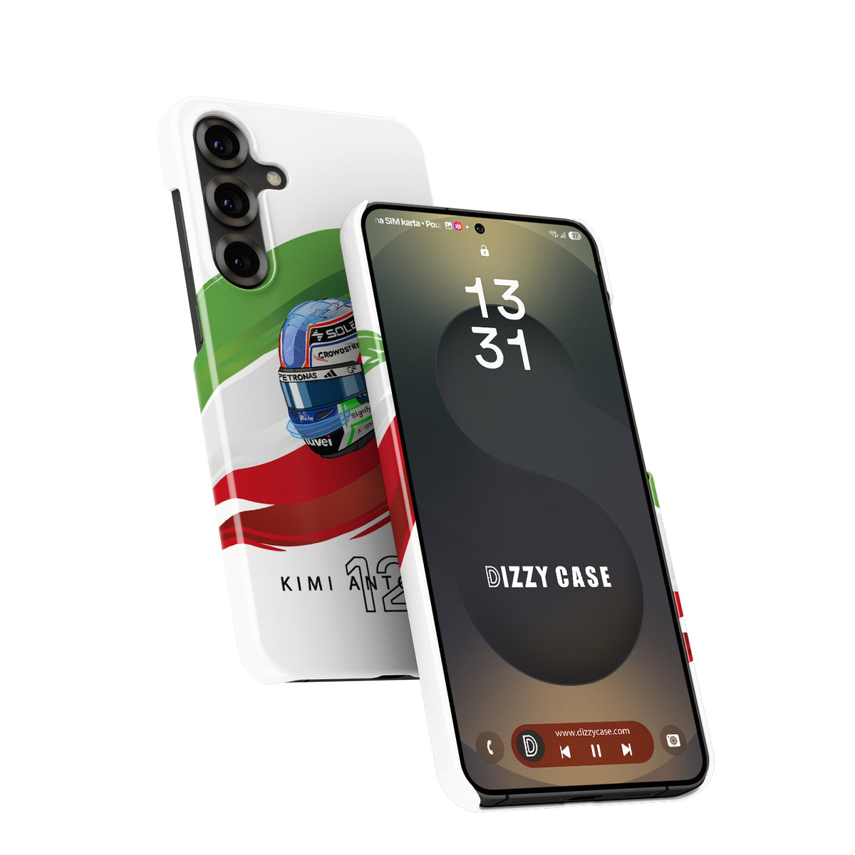 Andrea Kimi Antonelli 2025 Helmet Phone Case – Italian F1 Design for Samsung Galaxy
