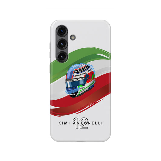 Andrea Kimi Antonelli 2025 Helmet Phone Case – Italian F1 Design for Samsung Galaxy