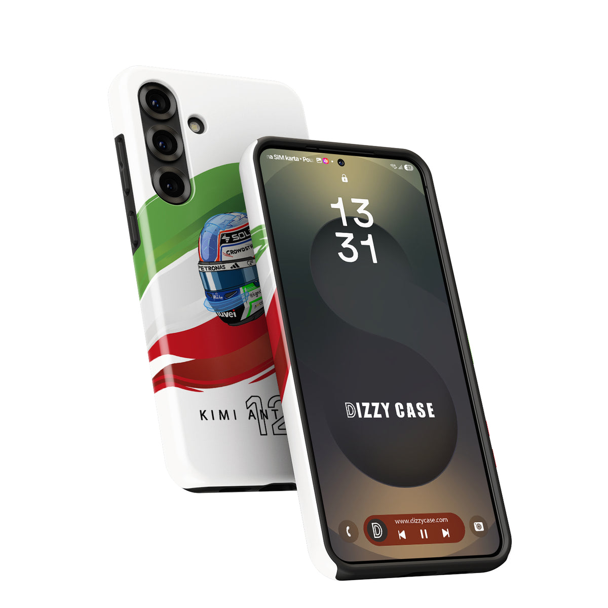 Andrea Kimi Antonelli 2025 Helmet Phone Case – Italian F1 Design for Samsung Galaxy