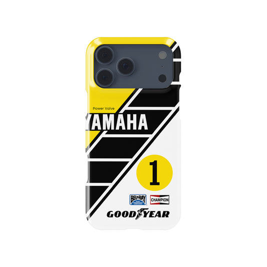 Kenny Roberts 1980 Yamaha YZR500 OW48 Classic Livery MotoGP motorcycle iPhone case view 1