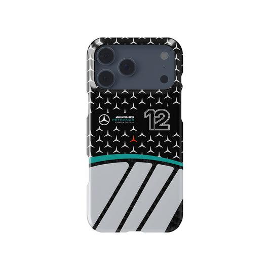 Kimi Antonelli #12 W17 2026 Livery Formula 1 racing iPhone case view 1