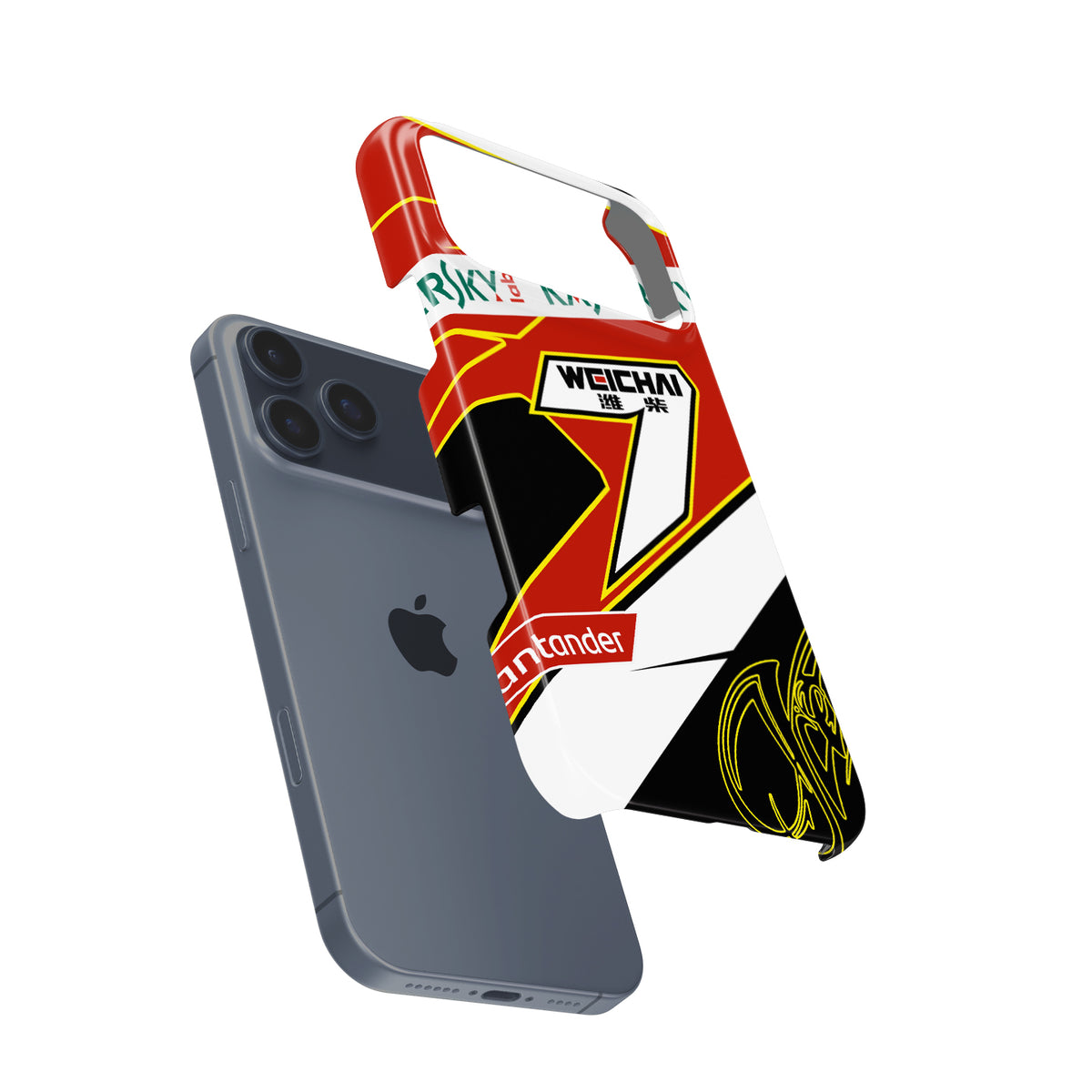 Kimi Räikkönen 2014 Helmet Formula 1 racing iPhone case view 3