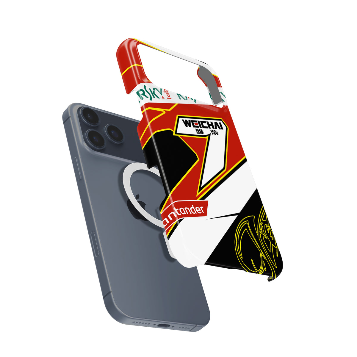 Kimi Räikkönen 2014 Helmet Formula 1 racing iPhone case view 4