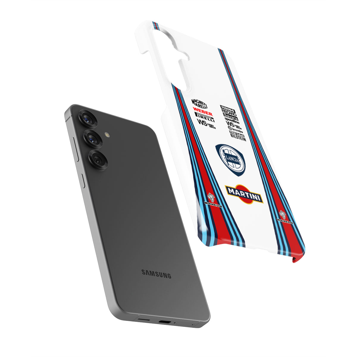 1990 Lancia Delta HF Integrale Martini Livery Phone Case - Iconic Rally Design