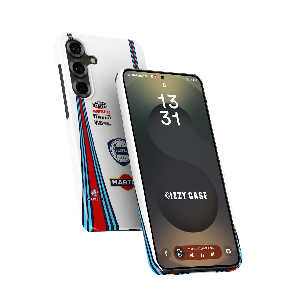 1990 Lancia Delta HF Integrale Martini Livery Phone Case - Iconic Rally Design