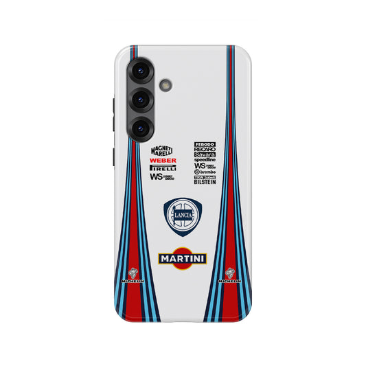 1990 Lancia Delta HF Integrale Martini Livery Phone Case - Iconic Rally Design