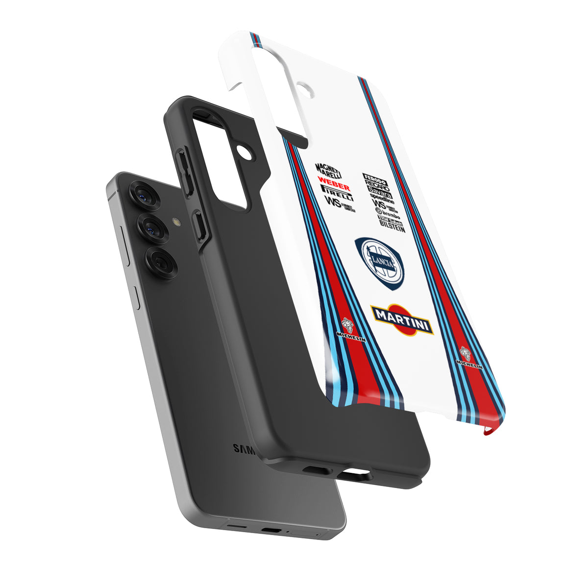 1990 Lancia Delta HF Integrale Martini Livery Phone Case - Iconic Rally Design