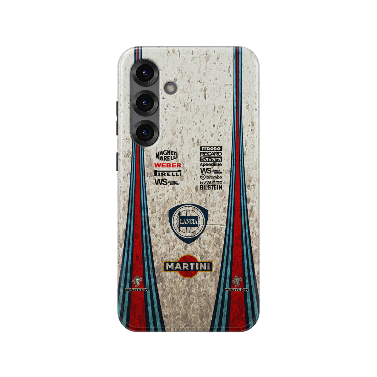 1990 Lancia Delta HF Integrale Martini Livery Phone Case - Iconic Racing Style