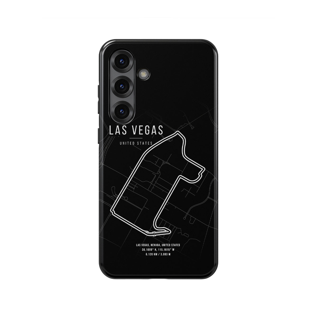 Las Vegas F1 Track Map Grand Prix - Samsung Phone Case