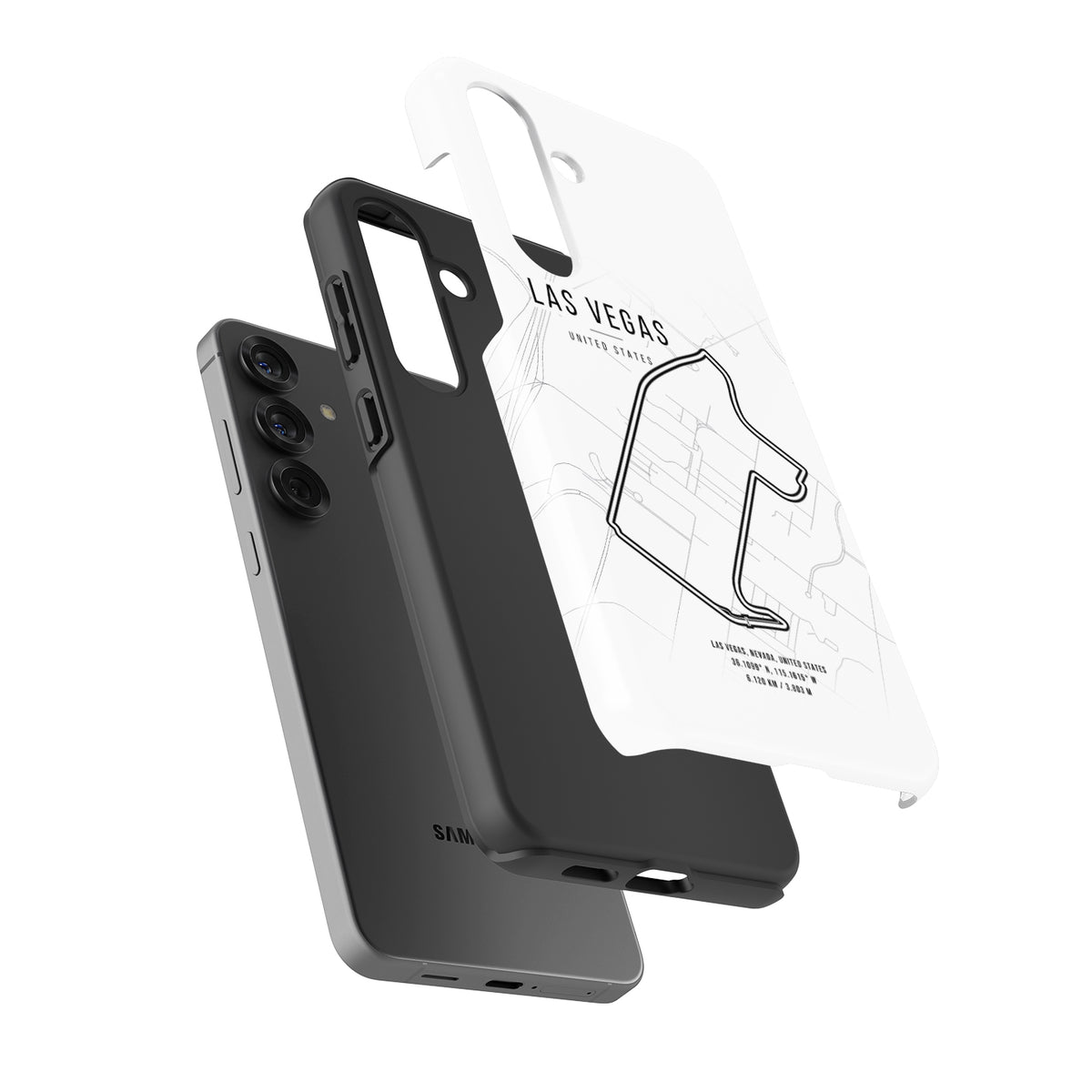 Samsung Case with Las Vegas F1 Circuit Map Design