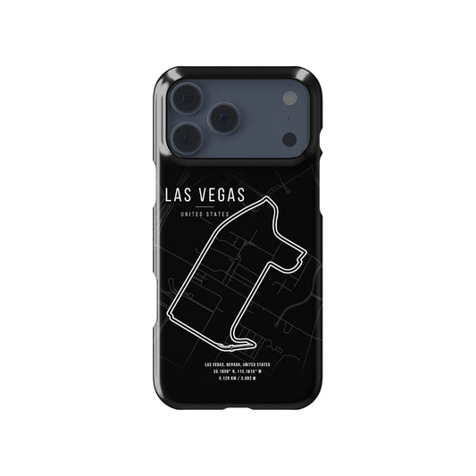Las Vegas F1 Track Map Grand Prix Formula 1 racing iPhone case view 1