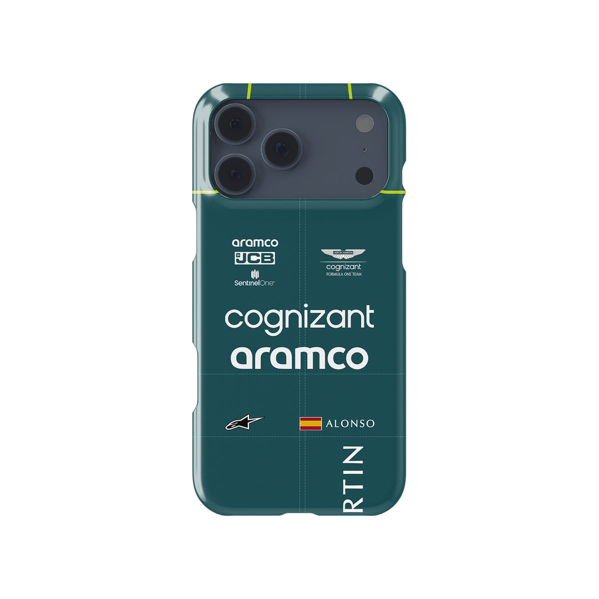 Fernando Alonso 2023 Racing Suit Formula 1 racing iPhone case view 1