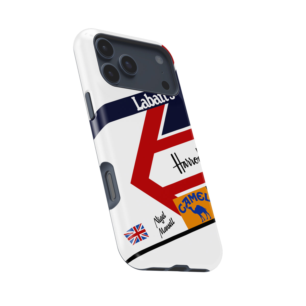 Nigel Mansell F1 Helmet Livery Formula 1 racing iPhone case view 8