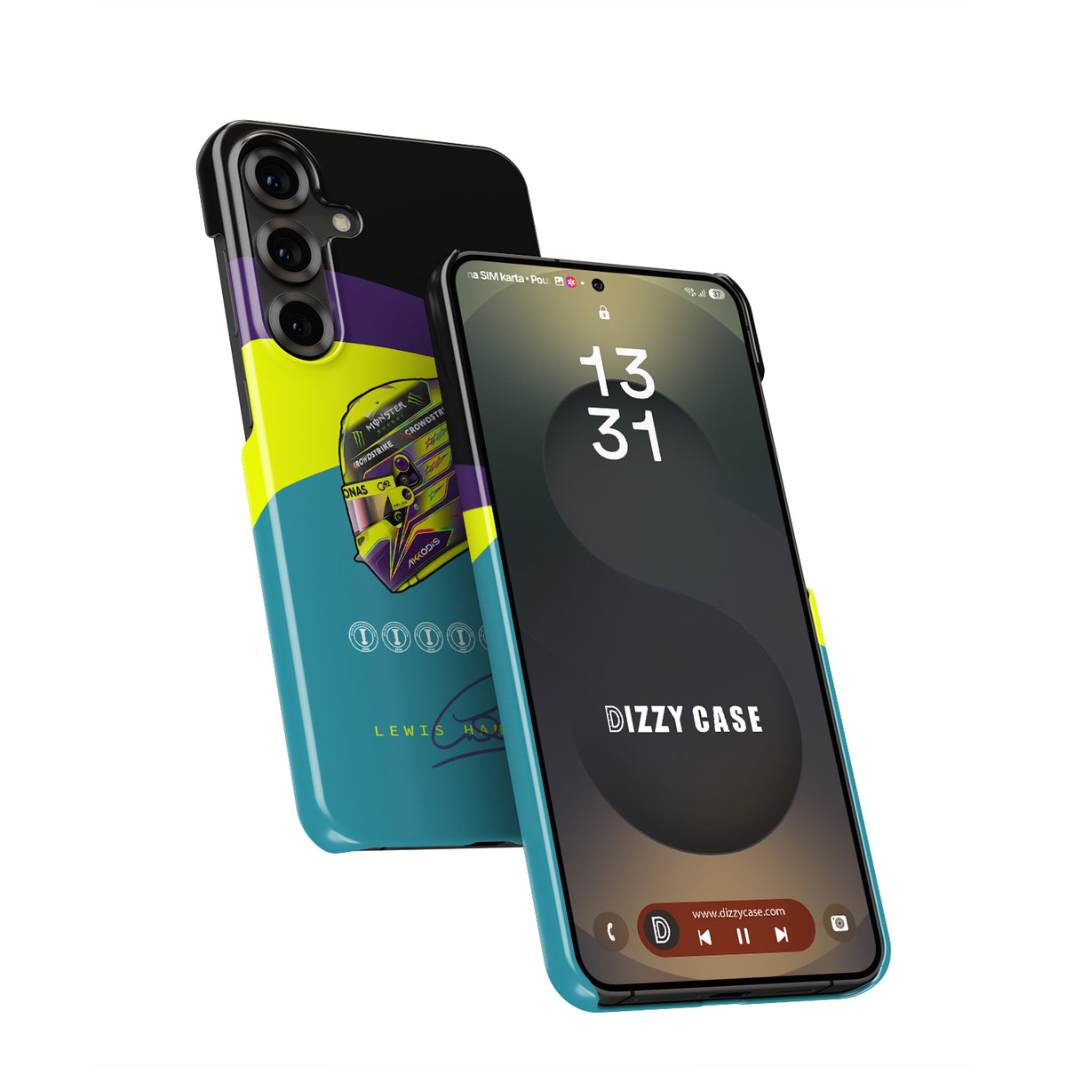 Lewis Hamilton 2023 F1 Helmet Design Samsung Phone Case