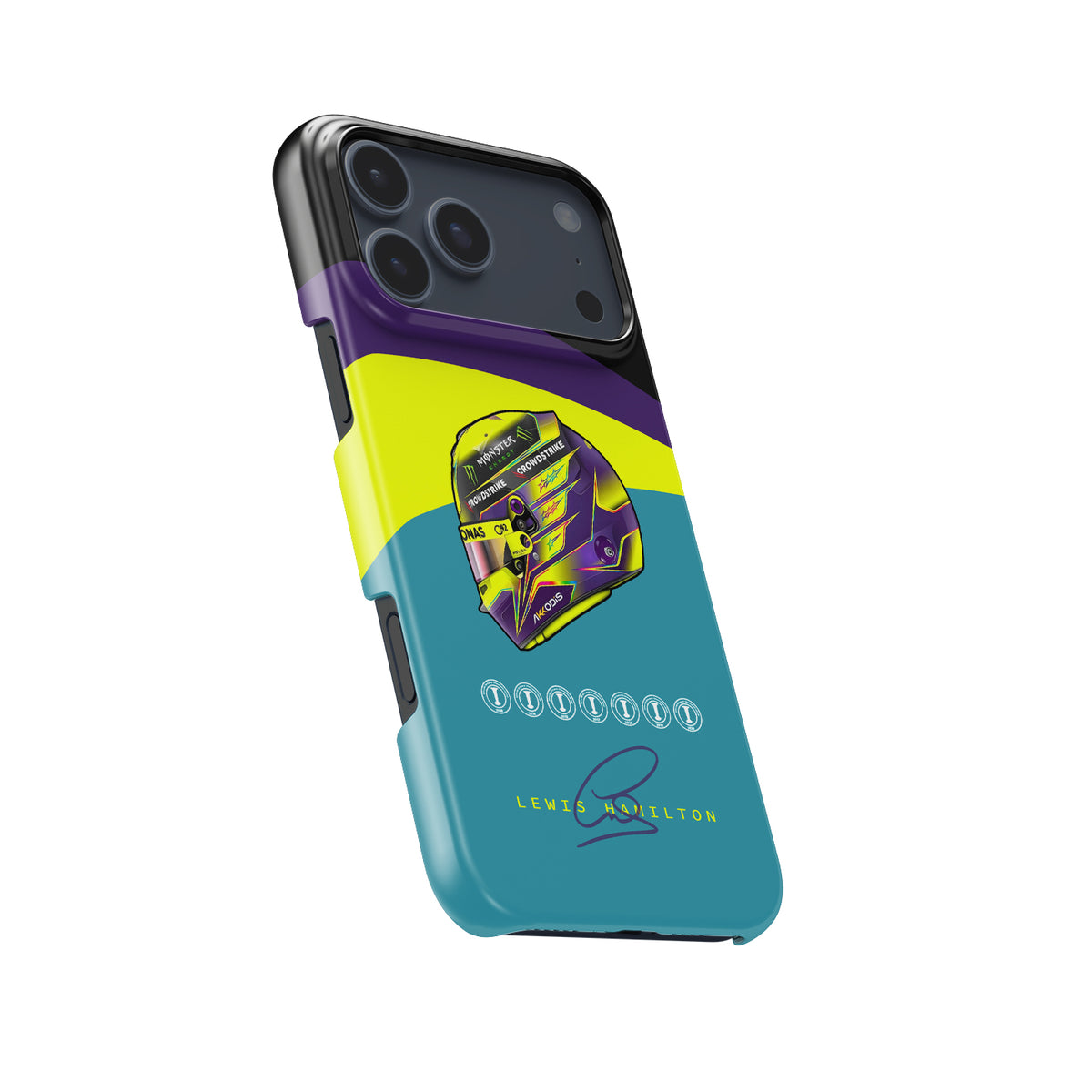 2023 Lewis Hamilton Helmet iPhone Case - Racing Legend Edition