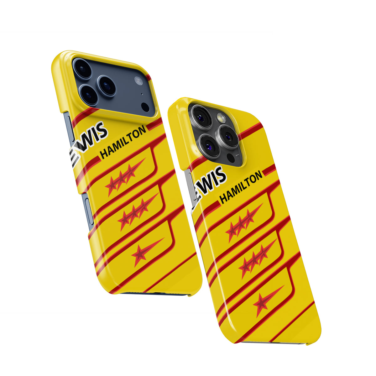 Lewis Hamilton 2025 Ferrari Helmet Livery – LH44 First Ferrari Formula 1 racing iPhone case view 2
