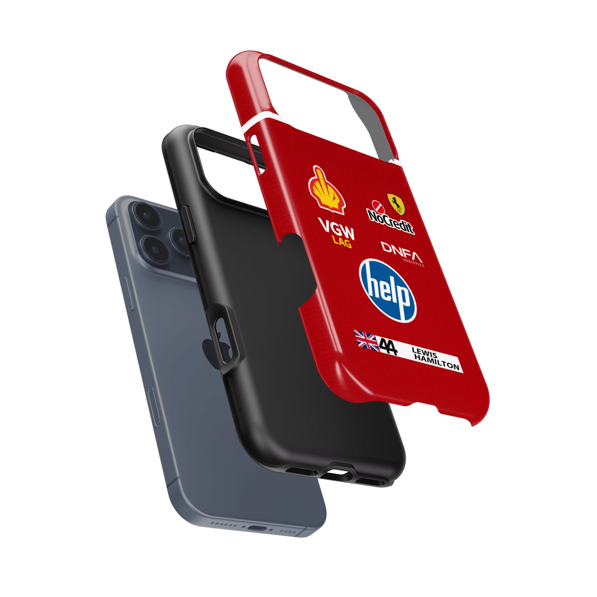 Lewis Hamilton Ferrari Parody Race Suit Phone Case – Satirical “HELP” Edition (Android)