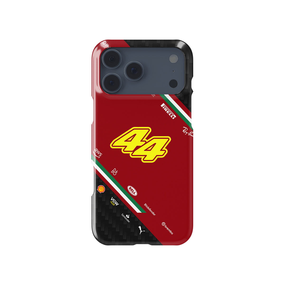 Lewis Hamilton LH44 2025 F1 Formula 1 racing iPhone case view 1