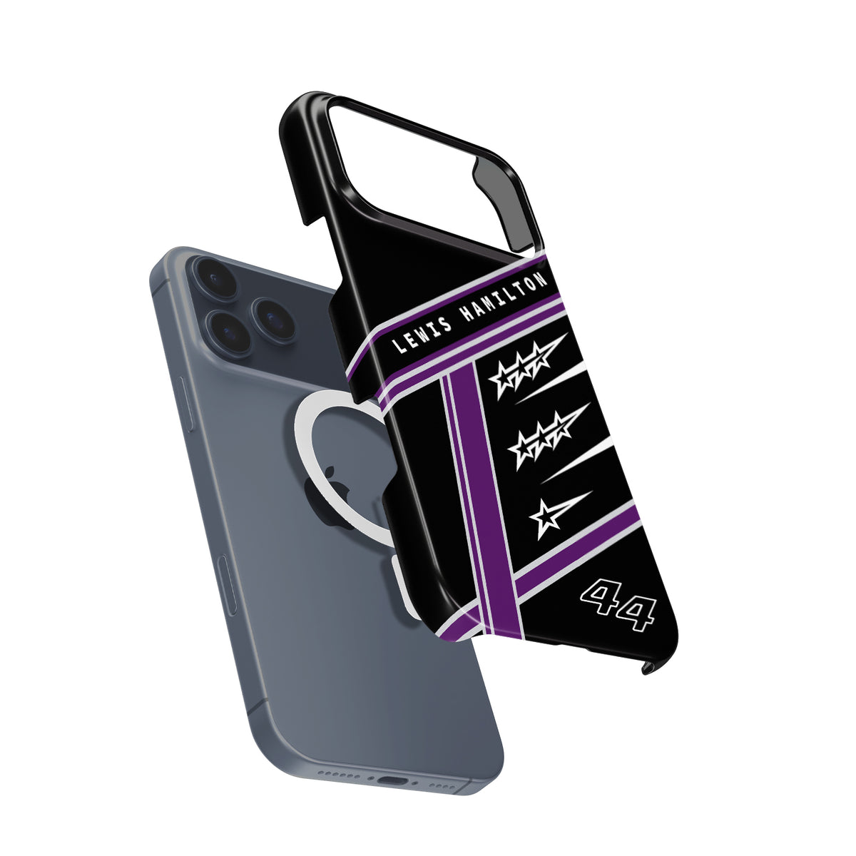 Lewis Hamilton 7 World Titles - Seven Crowns Helmet Design Formula 1 racing iPhone case view 4