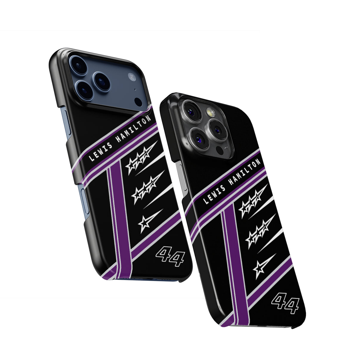 Lewis Hamilton 7 World Titles - Seven Crowns Helmet Design Formula 1 racing iPhone case view 2