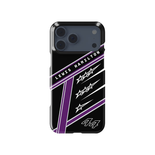 Lewis Hamilton 7 World Titles - Seven Crowns Helmet Design Formula 1 racing iPhone case view 1