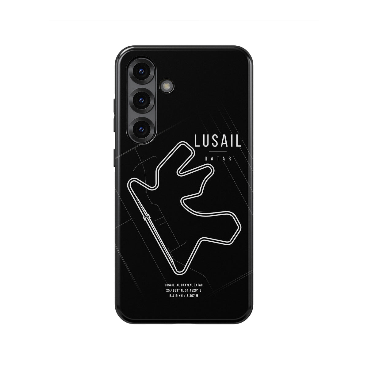 Lusail F1 Track Map Grand Prix - Samsung Phone Case