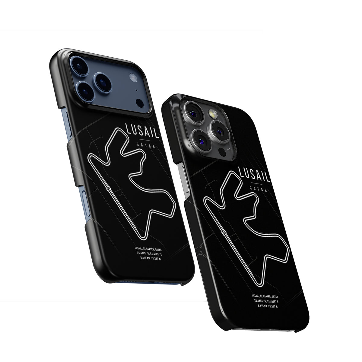 Lusail F1 Track Map Grand Prix Formula 1 racing iPhone case view 2