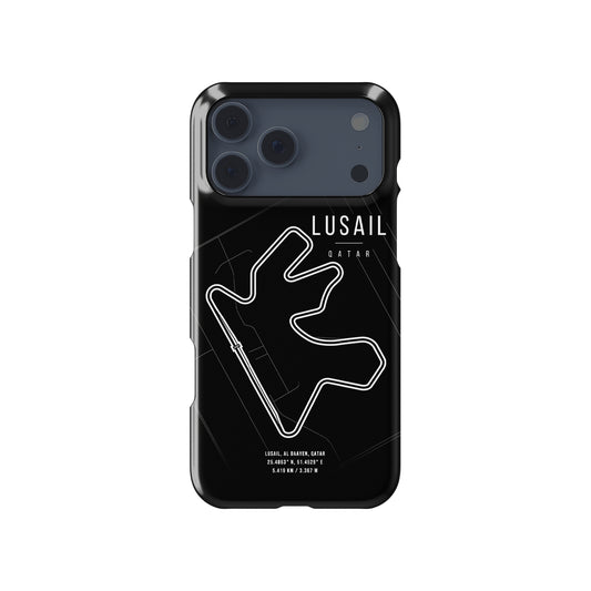 Lusail F1 Track Map Grand Prix Formula 1 racing iPhone case view 1