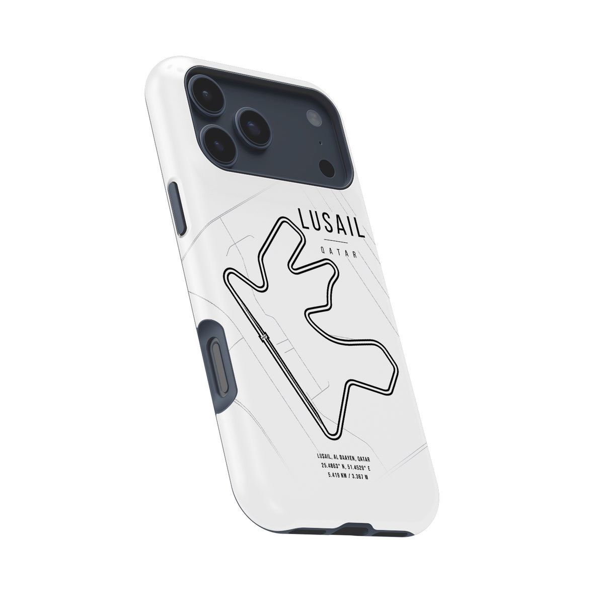 Lusail F1 – Legendary Track Map Design Formula 1 racing iPhone case view 8