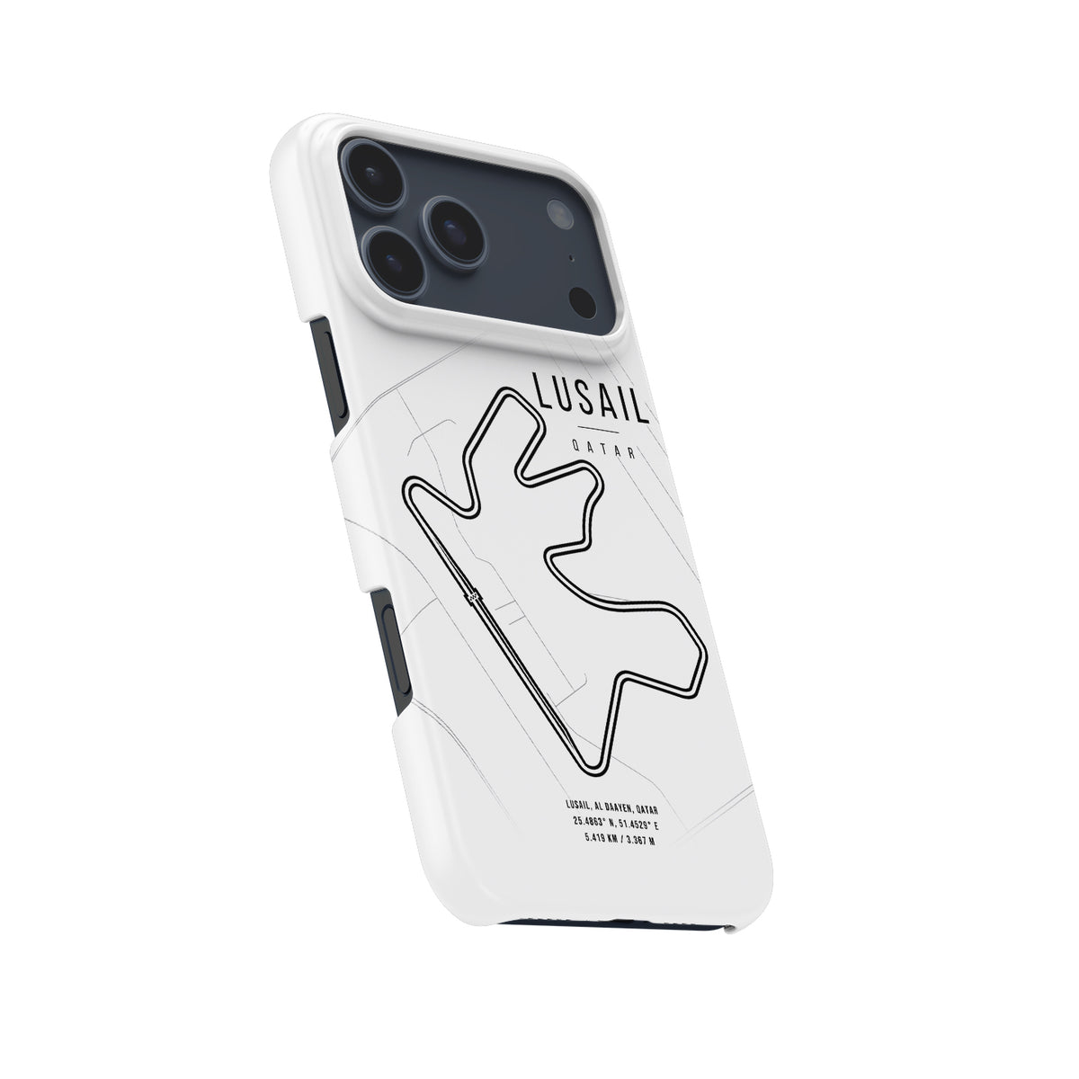 Lusail F1 – Legendary Track Map Design Formula 1 racing iPhone case view 5