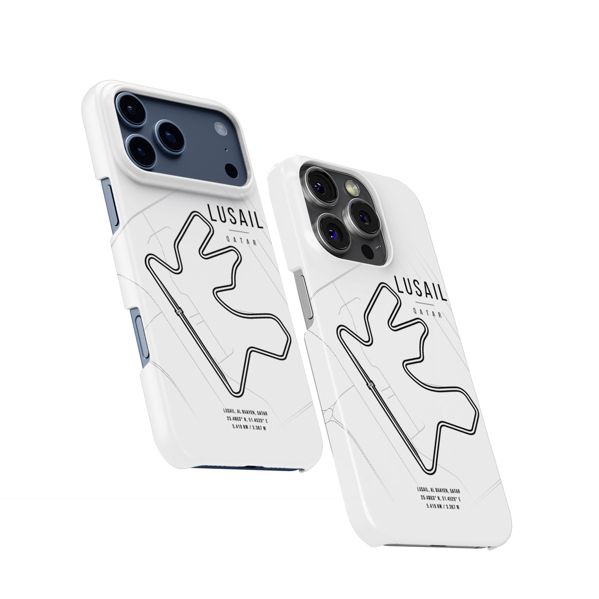 Lusail F1 – Legendary Track Map Design Formula 1 racing iPhone case view 2