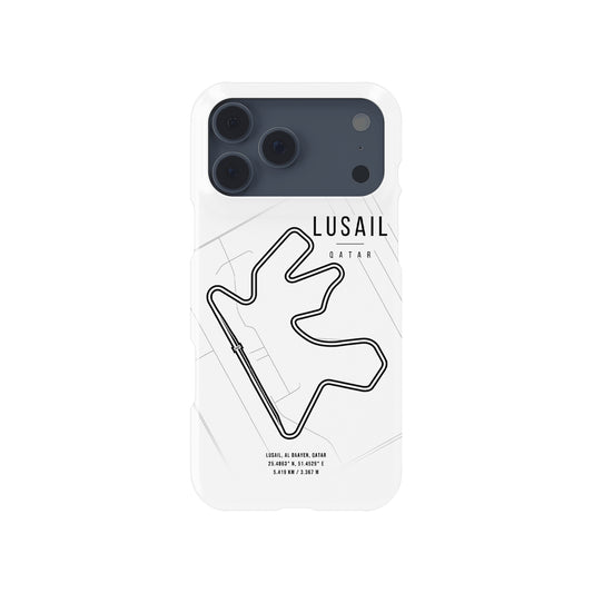 Lusail F1 – Legendary Track Map Design Formula 1 racing iPhone case view 1