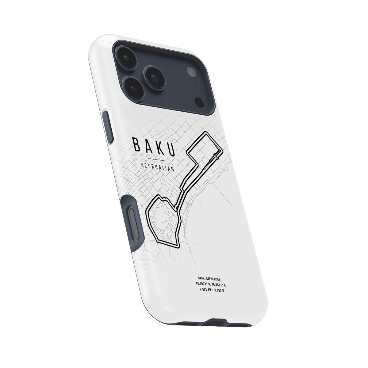 Azerbaijan GP Baku Map iPhone Case - Slim Snap Design