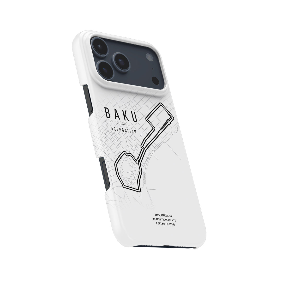 Azerbaijan GP Baku Map iPhone Case - Slim Snap Design