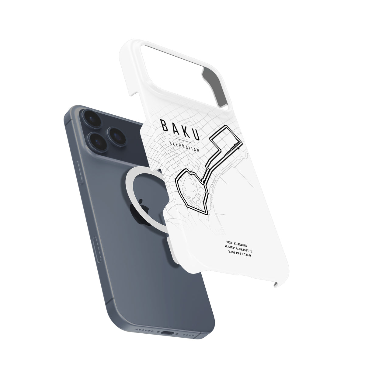 Azerbaijan GP Baku Map iPhone Case - Slim Snap Design