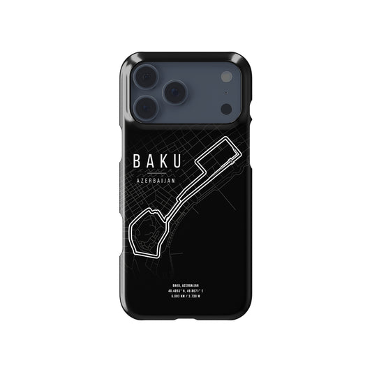 MagSafe Tough - Azerbaijan GP Track Map Formula 1 racing iPhone case view 1