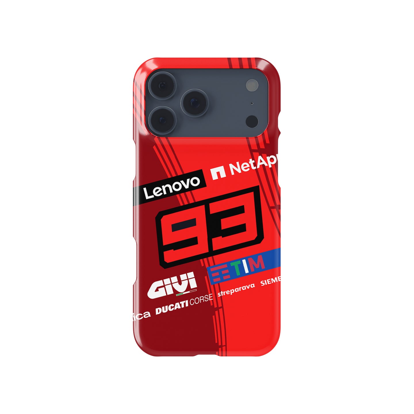 Marc Márquez 93 Ducati Racing Phone Case – MotoGP Rider Design for iPhone