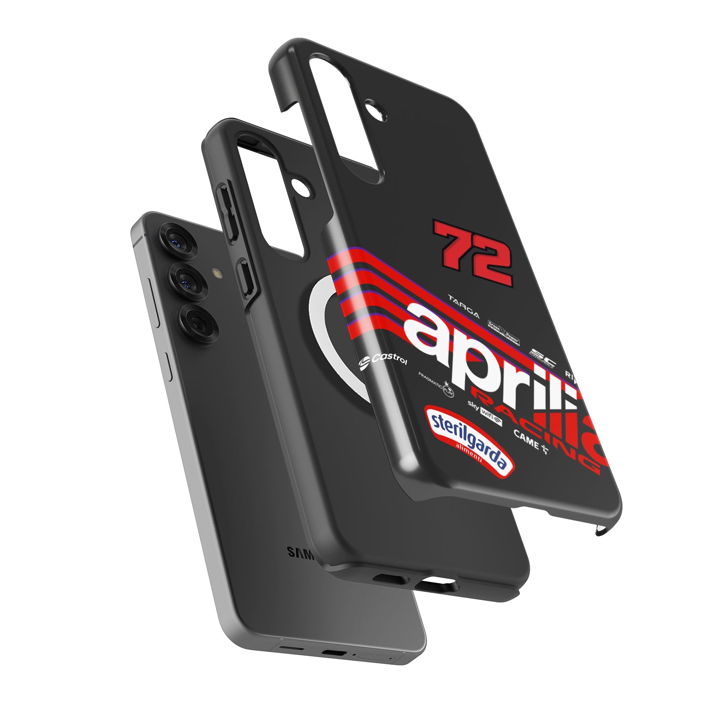 Marco Bezzecchi 2025 MotoGP Phone Case – Aprilia Racing Livery Design for Samsung