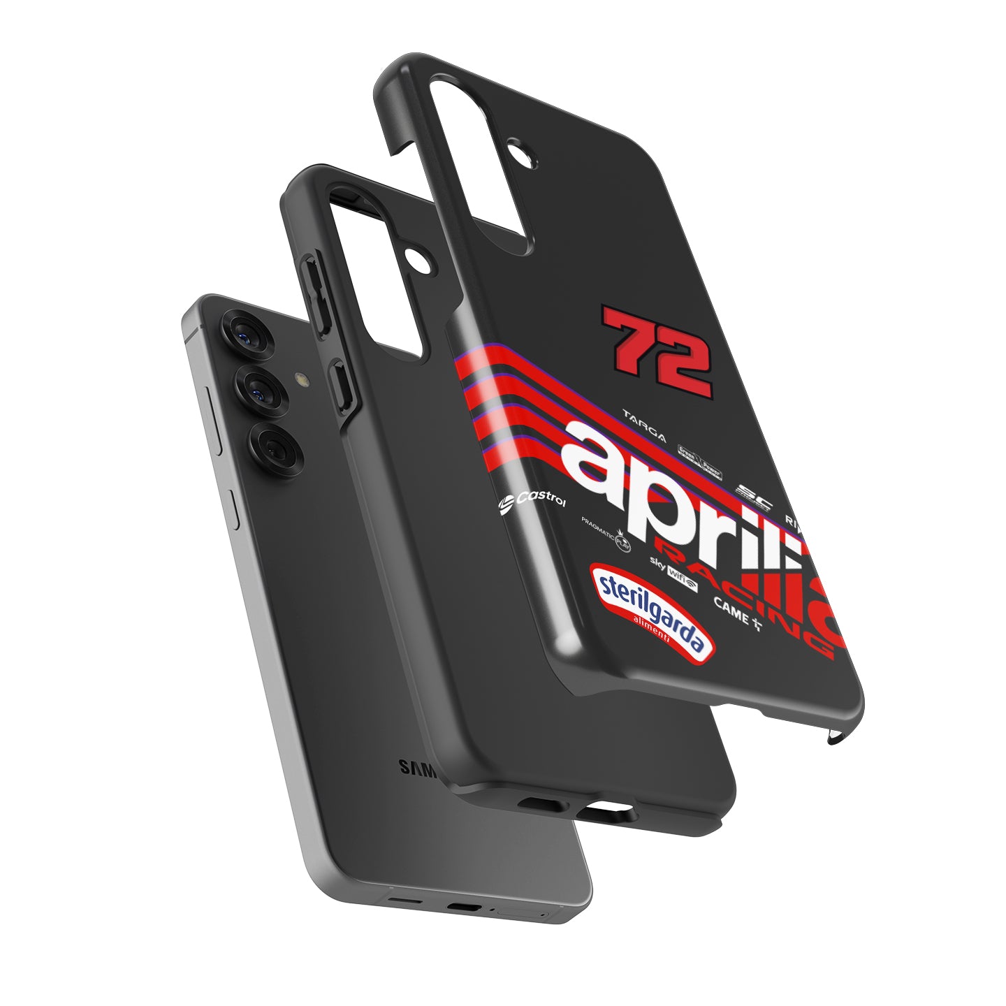 Marco Bezzecchi 2025 MotoGP Phone Case – Aprilia Racing Livery Design for Samsung